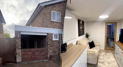 Без зайвих витрат: дівчина перетворила звичайний гараж на стильний будинок