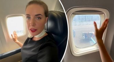 стюардесса, иллюминатор