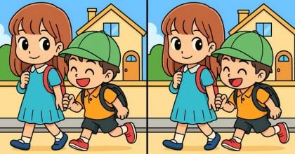 Тест на IQ: знайдіть 3 відмінності на зображенні хлопчика і дівчинки за 59 с