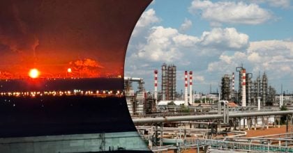 У Волгограді після атаки дронів горить стратегічний НПЗ "Лукойла"