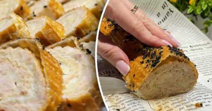 Дуже смачна закуска, коли мало часу: рецепт курячого рулету у вафлі