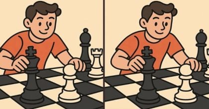 Тест на IQ: знайдіть 3 відмінності на зображенні шахіста за 51 секунду