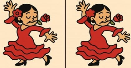 Тест на IQ: потрібно знайти 3 відмінності на зображенні танцюючої дівчини за 43 с