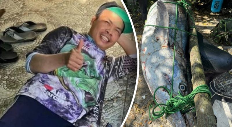 Розміром з людину: рибалка зловив надзвичайно великий 63-кілограмовий трофей