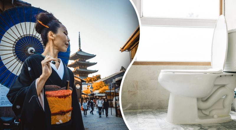 Странно, но в этом есть своя логика: почему японцы садятся на унитаз лицом вперед