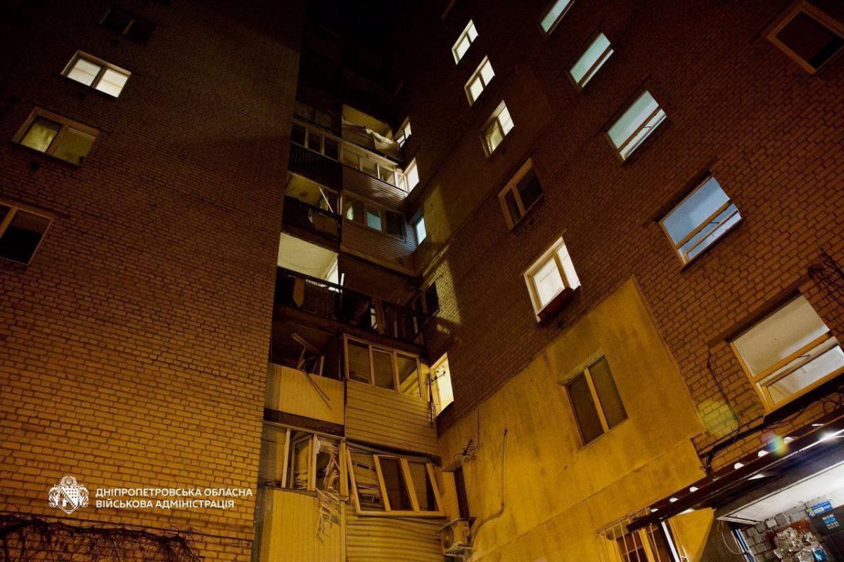 Последствия атаки на Днепр