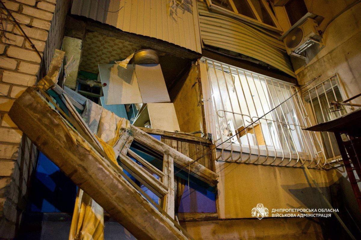 Последствия атаки на Днепр