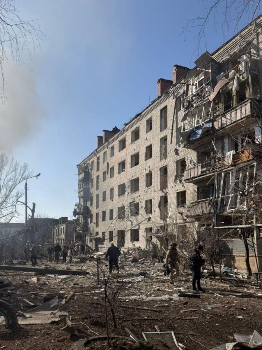 Удари по Слов'янську 10 березня 