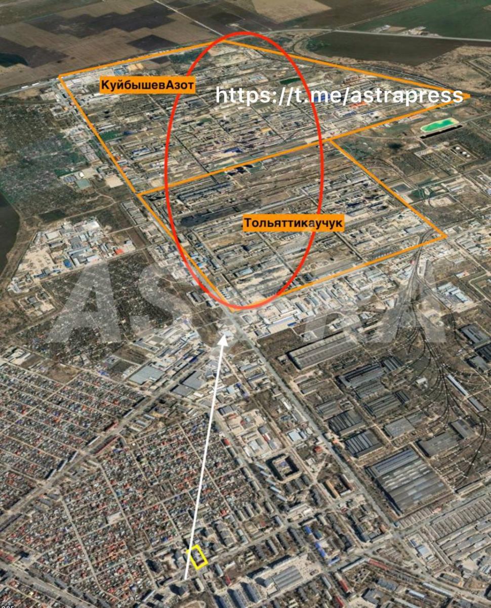 Тольяттікаучук на карті