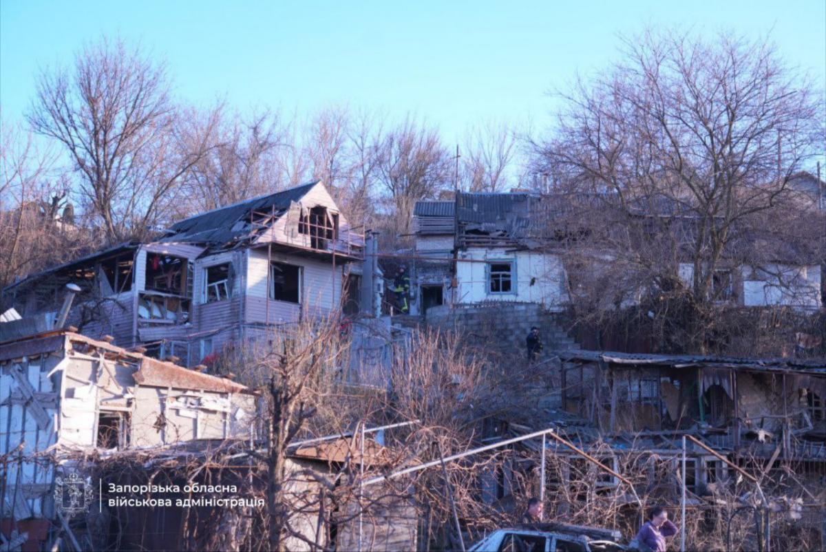 Наслідки удару КАБами по Запоріжжю 11 березня