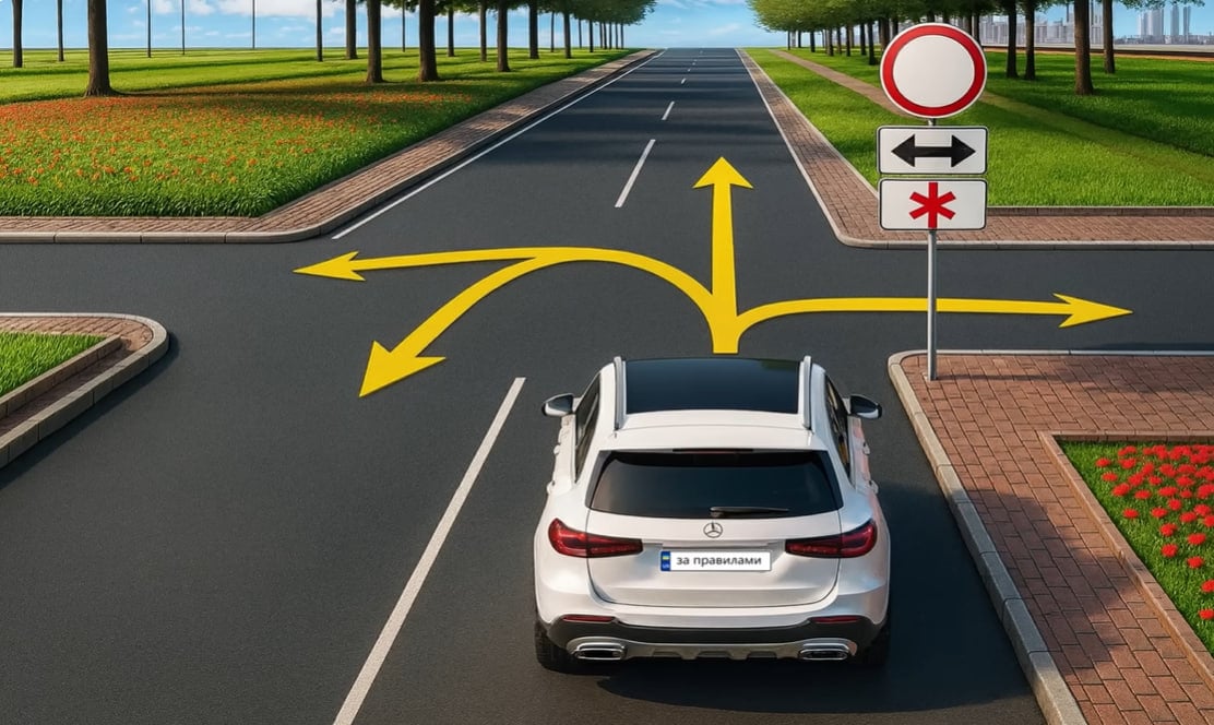 Лишь единицы скажут, куда может ехать водитель: коварный тест по ПДД