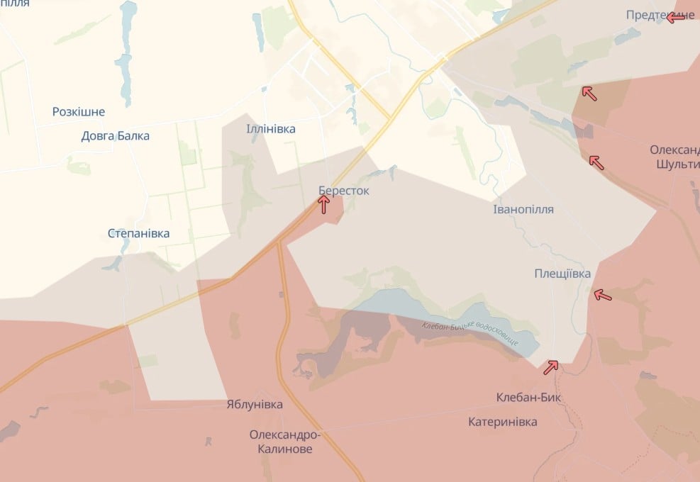 Оккупанты продвинулись на двух горячих направлениях: в DeepState обновили карту