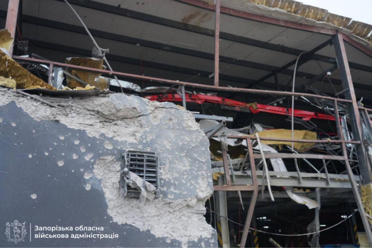 Последствия удара по Запорожью