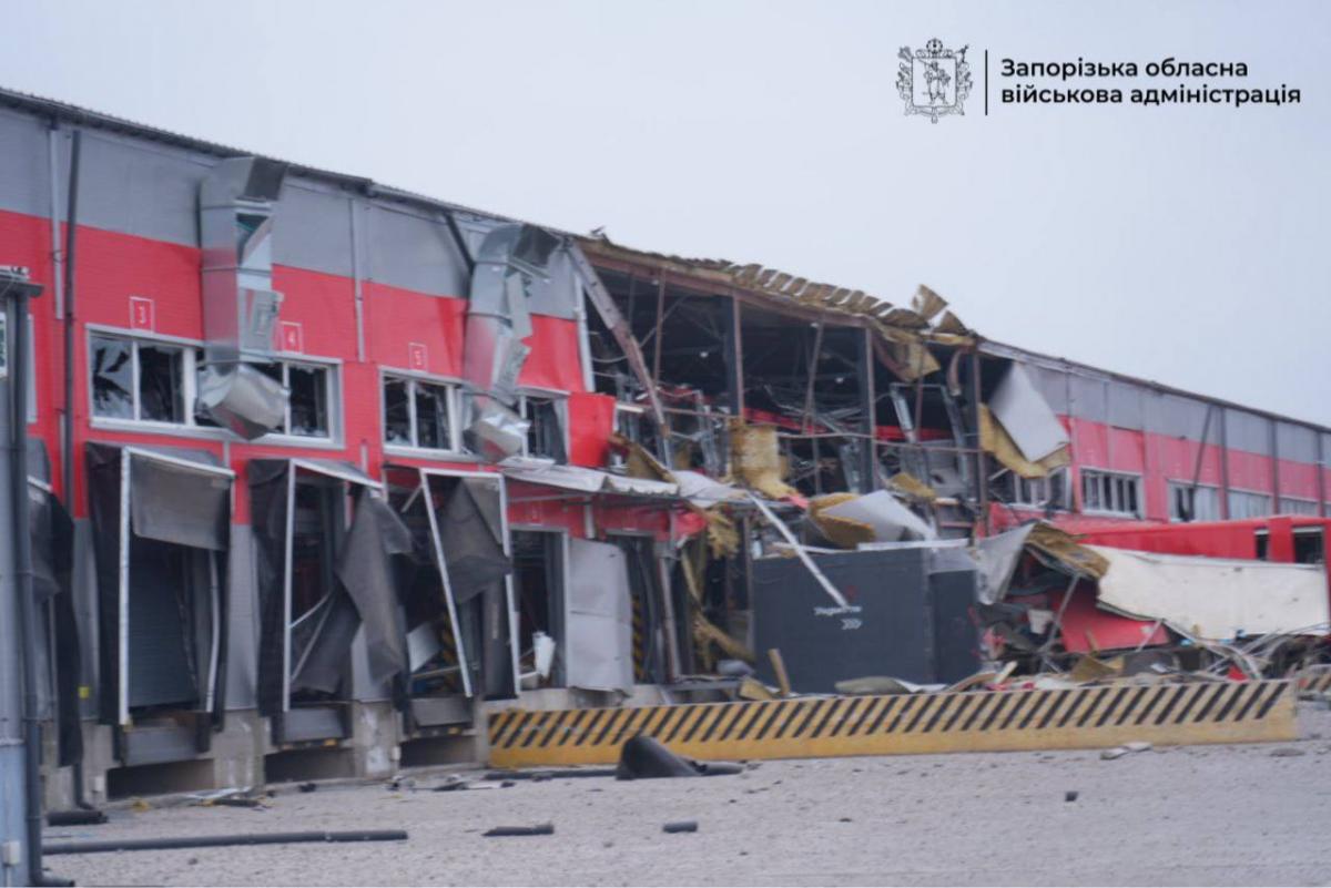 Последствия удара по Запорожью