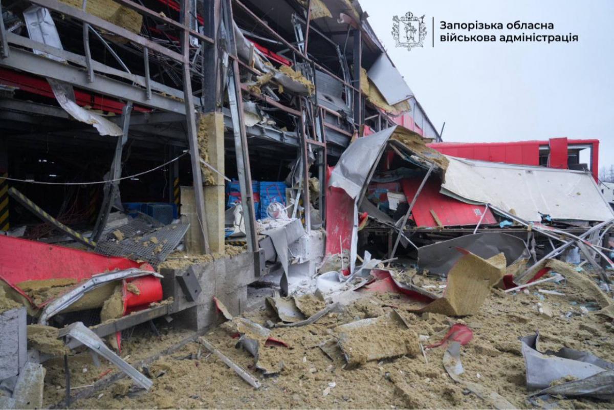 Последствия удара по Запорожью