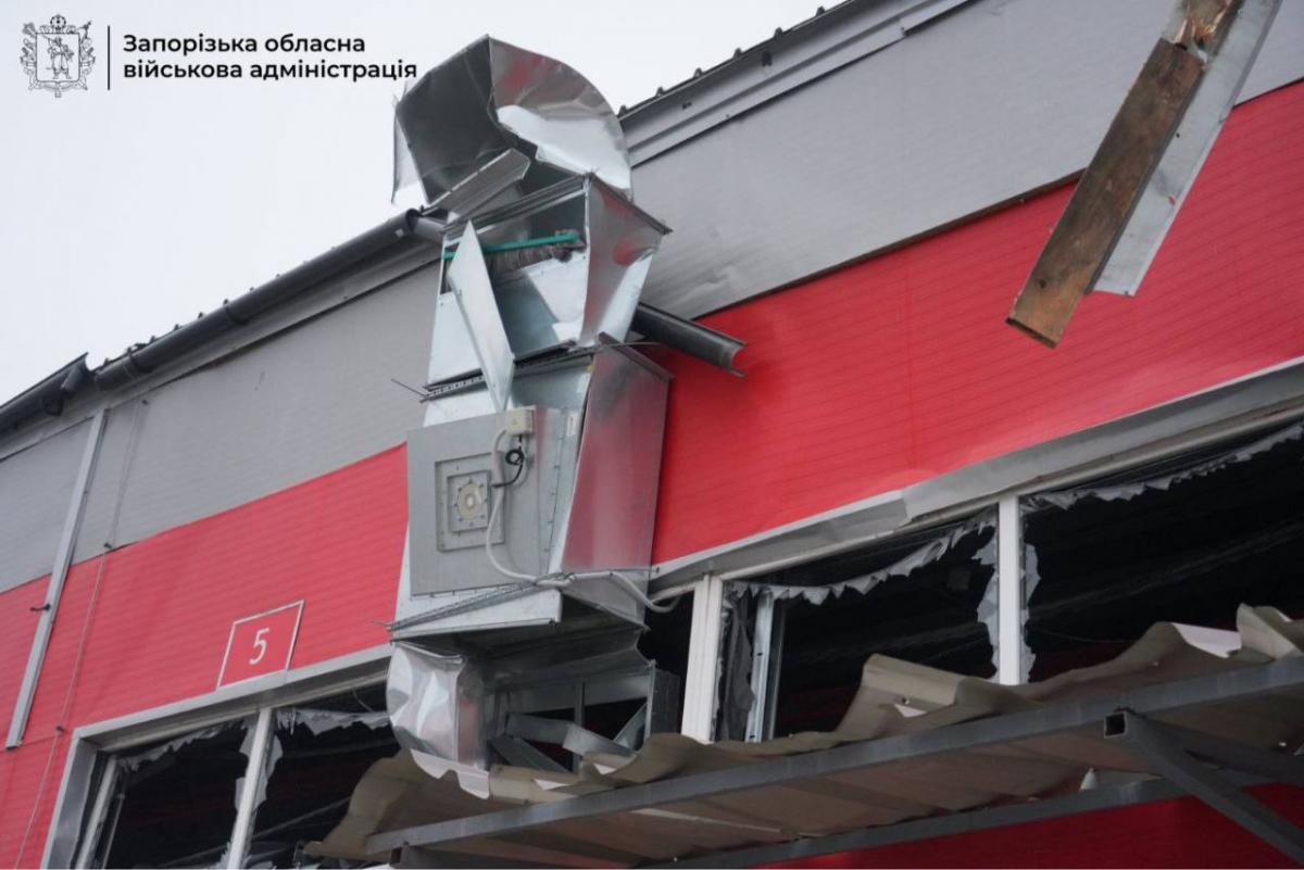 Последствия удара по Запорожью