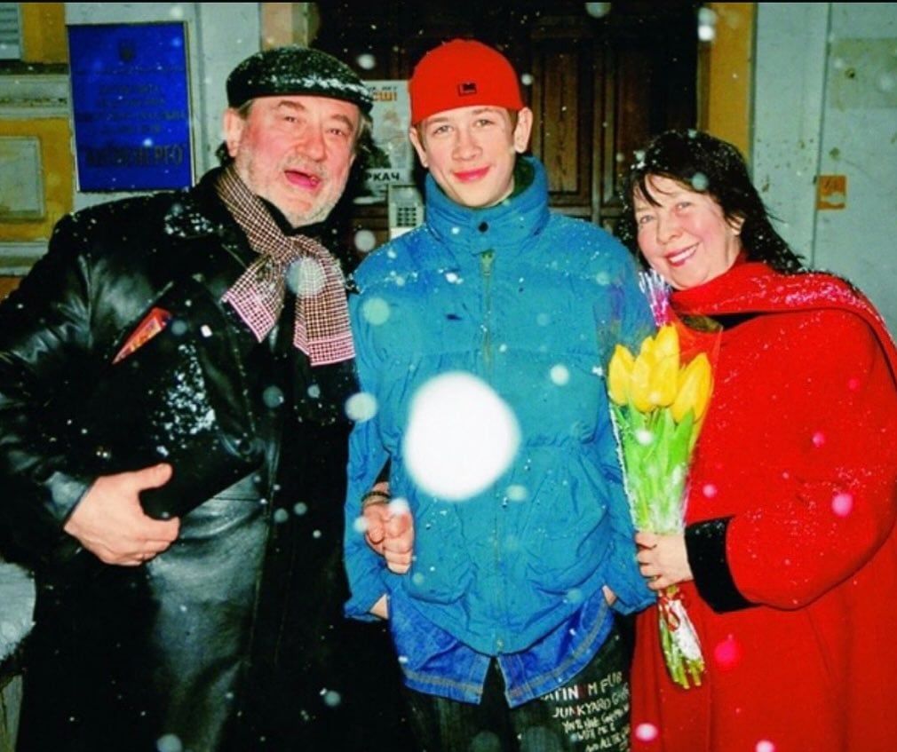 Богдан Ступка з онуком Дмитром Ступкою