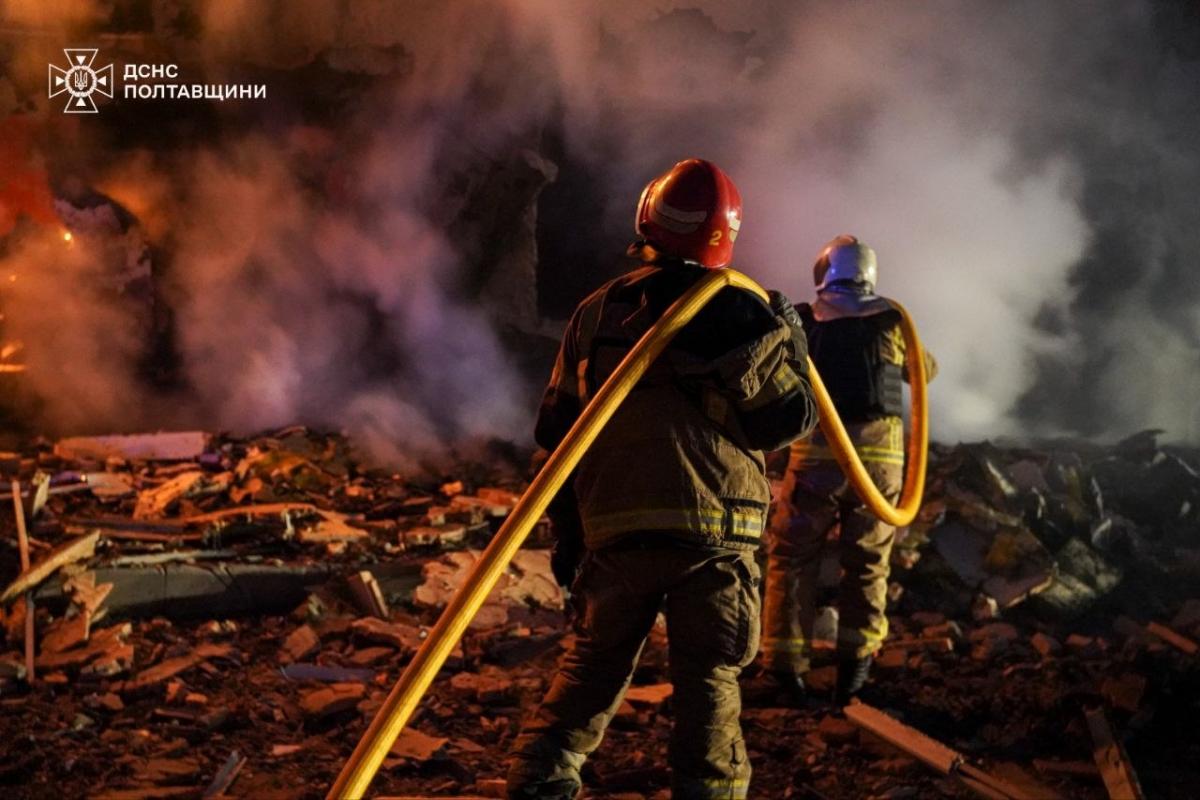 Атака на Полтавщину 24 березня 2026