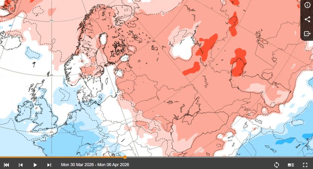 Погода з 1 по 6 квітня Погода з 1 по 6 квітня