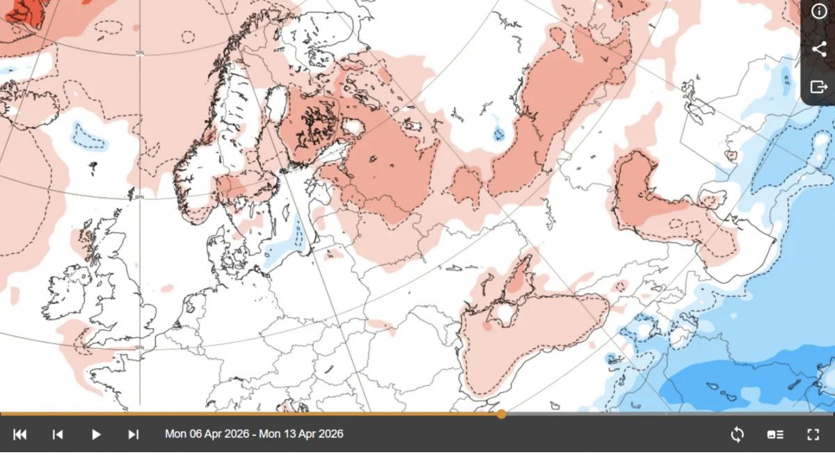 Погода з 6 по 13 квітня Погода з 6 по 13 квітня