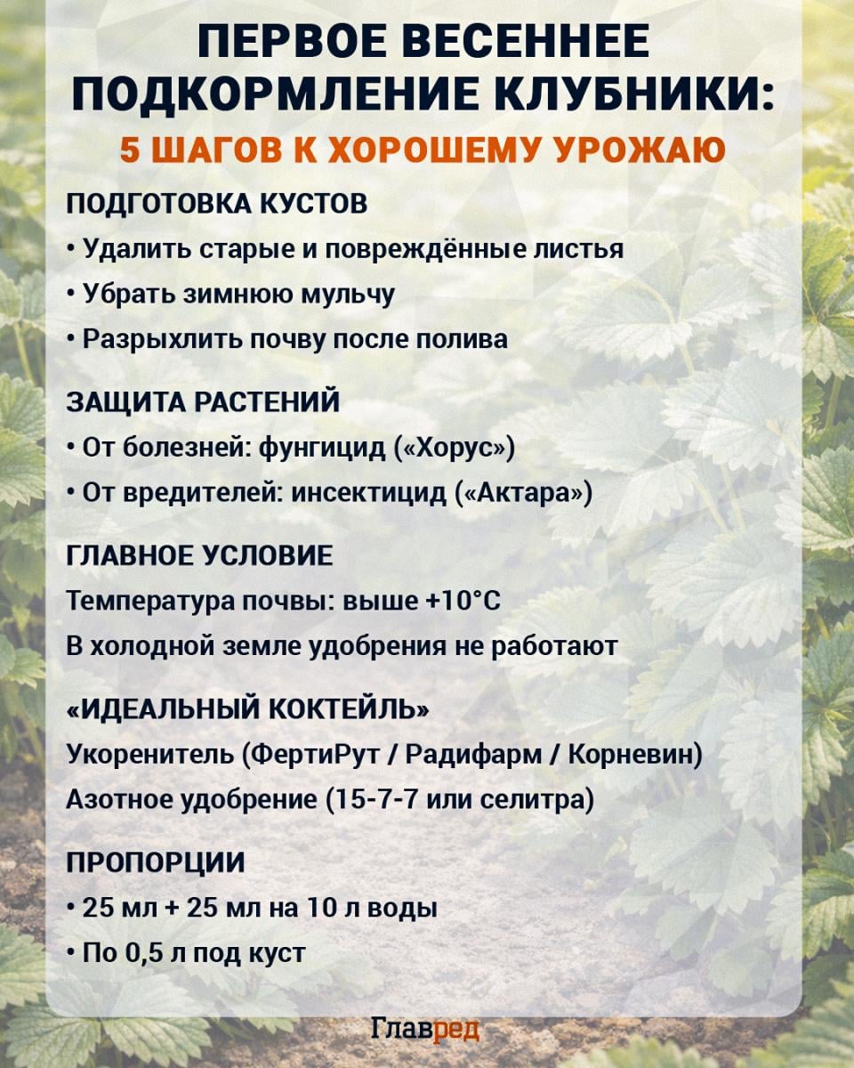 Подкормка клубники, клубника