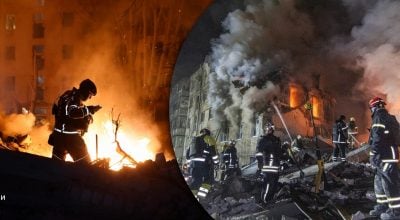 РФ поцілила у багатоповерхівку в Харкові: є значні руйнування і жертви