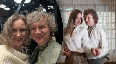 Александр Кварта с женой