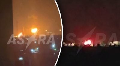 Порт 'Кавказ', аеродром 'Майкоп' і НПЗ уражено: пожежу в РФ видно з космосу