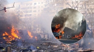 РФ вдарила по житловому кварталу Запоріжжя: під завалами людина, деталі