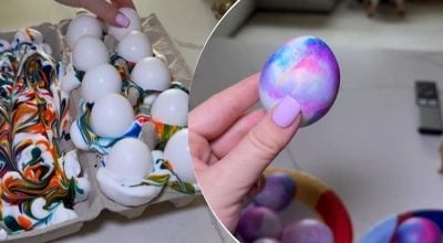 Як створити 'мармурові' пасхальні яйця: лайфхак, який підкорив Мережу Як створити 'мармурові' пасхальні яйця: лайфхак, який підкорив Мережу