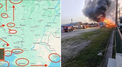 От Кубани до Ленобласти: РФ массированно атаковали дроны, горит НПЗ