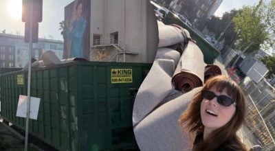 Дівчина знайшла у смітті червону доріжку