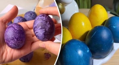 Космічний й мармуровий ефект за копійки: чим пофарбувати яйця на Великдень Космічний й мармуровий ефект за копійки: чим пофарбувати яйця на Великдень