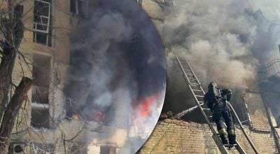 Росіяни атакували Дніпро: горить багатоповерхівка, є постраждалі