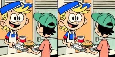 Тест на IQ: потрібно знайти 3 відмінності на зображенні продавця фастфуду за 27 с