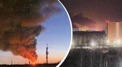 Численні влучання та пожежі: в РФ один із найбільших НПЗ масовано атакували дрони