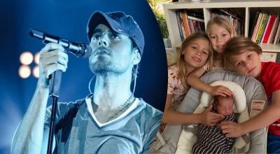 Енріке Іглесіас із дітьми Енріке Іглесіас із дітьми