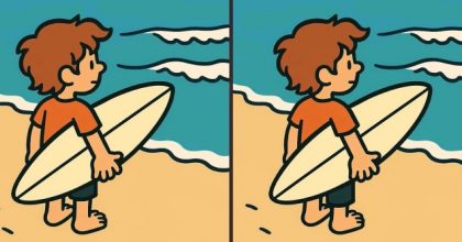 IQ-челендж: потрібно знайти 3 відмінності на зображенні серфінгіста за 43 с