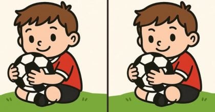 Супертест на IQ: нужно найти 3 отличия на картинке мальчика с мячом за 49 с