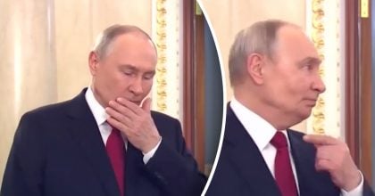 Путін зганьбився невдалими дублями привітання з 8 березня