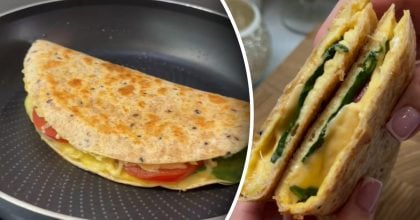 Не просто омлет: рецепт ситного сніданку з двох яєць за 5 хвилин