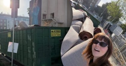 Дівчина заглянула у сміття біля церемонії "Оскар" і забрала звідти щось цінне