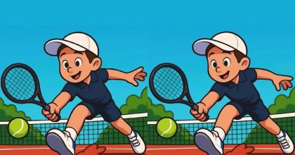 Супертест на IQ: нужно найти 3 отличия на картинке теннисиста за 35 секунд