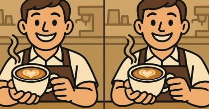 Тест на IQ: потрібно знайти 3 відмінності на зображенні баристи за 45 с