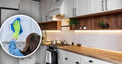 Липкий жир на шафах зникне за хвилини: забутий лайфхак легко очистить кухню