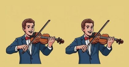 Тест на IQ: потрібно знайти 3 відмінності на картинці скрипаля за 37 секунд