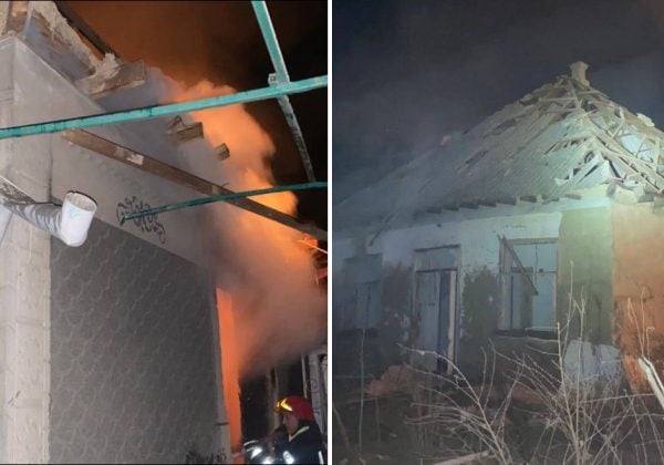 Росія завдала удару по житловому будинку: спалахнула пожежа, під завалами — людина