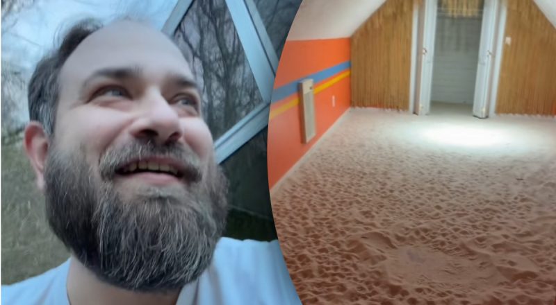 У будинку знайшли кімнату, повністю засипану піском: що приховували власники