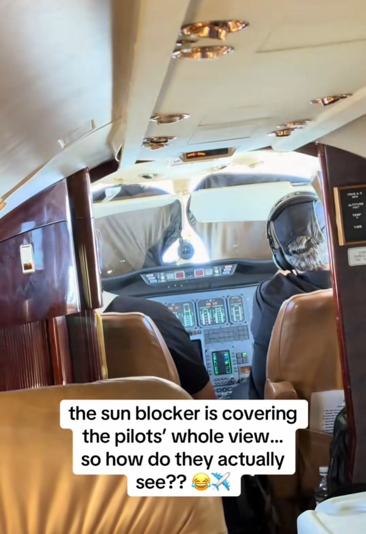 Необычная картина с кабины пилотов напугала одного из пассажиров