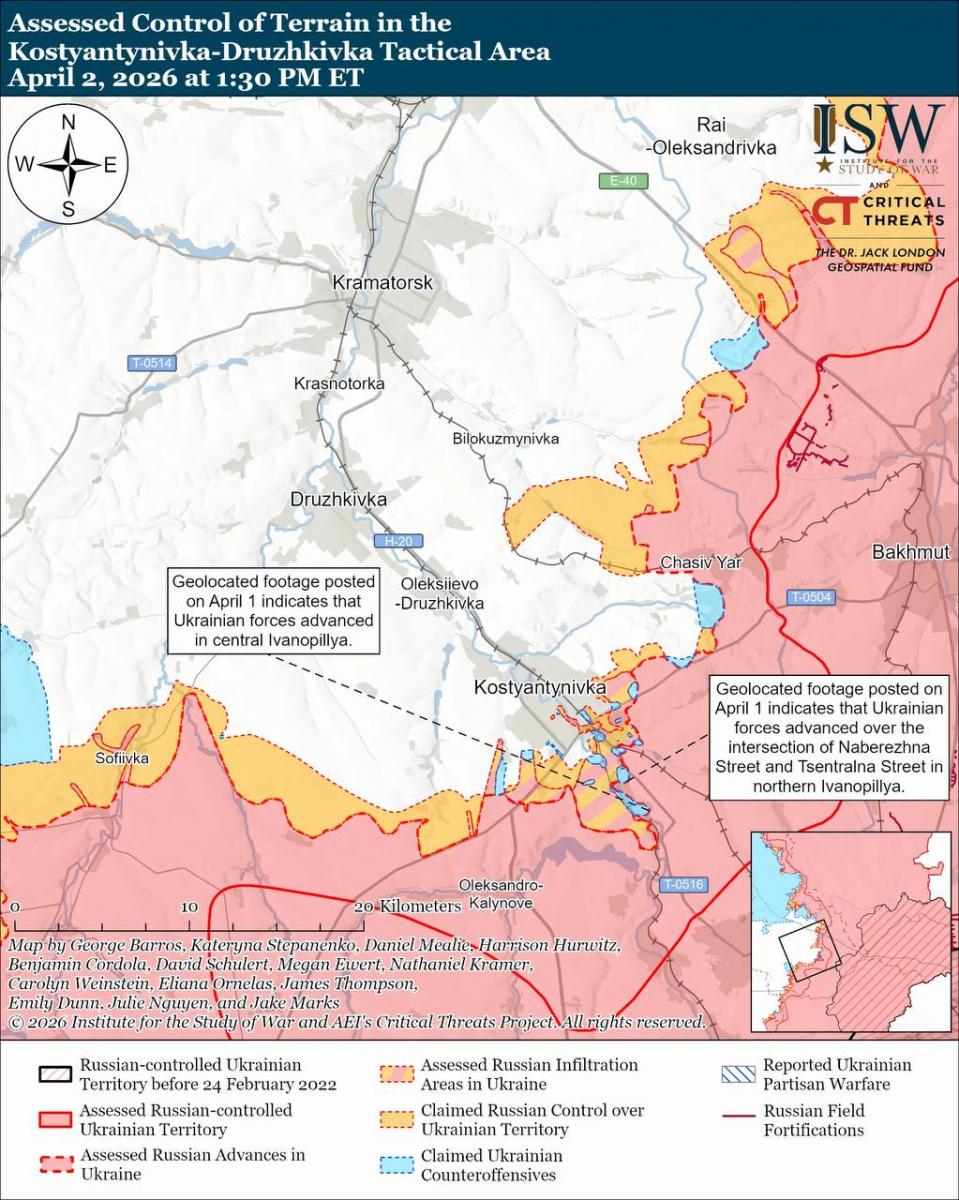 ЗСУ витіснили росіян поблизу двох ключових міст: в ISW показали зміни на фронті